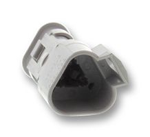 TE CONNECTIVITY - DEUTSCH DT04-3P-E008 Automotive Connector Housing, Standard, Grey, DT Series, Receptacle, 3 Ways, DT Series Pin Contacts