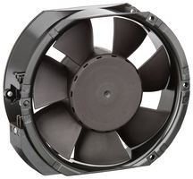 EBM-PAPST 6448 DC Axial Fan, 48 V, Rectangular with Rounded Ends, 172 mm, 51 mm, Ball Bearing, 241 CFM