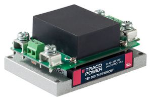 TRACO POWER TEP 200-2415WIRCMF Isolated Chassis Mount DC/DC Converter, Railway, Module, 4:1, 180 W, 1 Output, 24 V