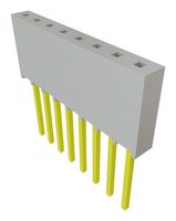 SAMTEC SSQ-108-03-F-S PCB Receptacle, Board-to-Board, 2.54 mm, 1 Rows, 8 Contacts, Through Hole Mount