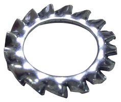 TR FASTENINGS DM2.5-FEST-Z100DIN6798 Washer, Shakeproof, 2.7 mm, 5.5 mm, Steel, Zinc