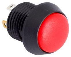 EOZ FL12LR5 Industrial Pushbutton Switch, IP67, FL Series, 12 mm, SPST-NO, Momentary, Round Domed, Red