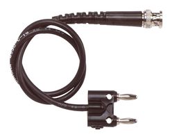 POMONA 4530-C-36 Test Lead, BNC Plug to 4mm Double Banana Plug & 4mm Single Banana Plug, Black, 60 V, 914.4 mm