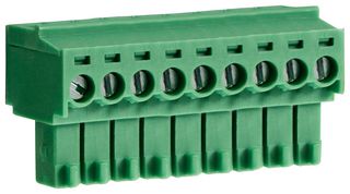 CAMDENBOSS CTBP92HD/9 Pluggable Terminal Block, 3.5 mm, 9 Ways, 28 AWG, 16 AWG, 1 mm², Clamp