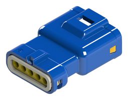 EDAC 560-005-000-310 Connector Housing, IP67, Blue, 1-1.3mm, E-Seal 560, Plug, 5 Ways, 2.5 mm