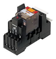 TE CONNECTIVITY - SCHRACK PT5S7LC4 Power Relay, 4PDT, 24 VDC, 6 A, PT Series, DIN Rail, Non Latching