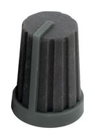 MULTICOMP MC21062 Knob, Splined Shaft, 6 mm, Rubber, Round Knurled with Indicator Line, 13 mm