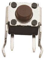 MULTICOMP MC32834 Tactile Switch, MCDTSA-6, Side Actuated, Through Hole, Round Button, 160 gf, 50mA at 12VDC