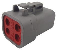 DEUTSCH - TE CONNECTIVITY DTP06-4S Automotive Connector Housing, IP68, DTP, Plug, 4 Ways, DTP Series Socket Contacts