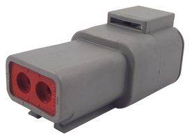 TE CONNECTIVITY - DEUTSCH DTP04-2P Automotive Connector Housing, IP68, DTP Series, Receptacle, 2 Ways, DTP Series Pin Contacts