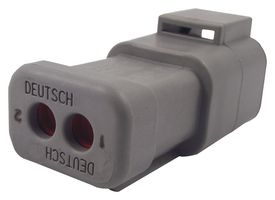 TE CONNECTIVITY - DEUTSCH DTP04-2P-E003 Automotive Connector Housing, IP68, DTP Series, Receptacle, 2 Ways, DTP Series Pin Contacts
