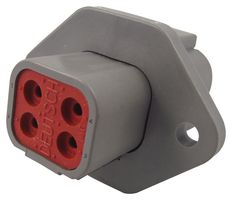 TE CONNECTIVITY - DEUTSCH DTP04-4P-L012 Automotive Connector Housing, IP68, DTP Series, Receptacle, 4 Ways, DTP Series Pin Contacts