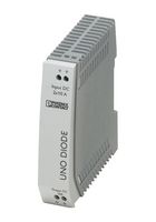 PHOENIX CONTACT 2905489 Power Supply Accessory,  Redundancy Module, UNO DIODE, DIN Rail, 5V to 24VDC, 2 x 10A, 1 x 20A