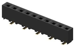 GCT BG125-05-A-1-1-0440-N-D PCB Receptacle, Dual Entry, Board-to-Board, 2.54 mm, 1 Rows, 5 Contacts, Surface Mount, BG125
