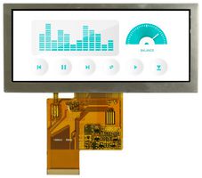 MIDAS DISPLAYS MCT046A12W800320LML TFT LCD, Transmissive, 4.6 ", 800 x 320 Pixels, Landscape, RGB, 3.3V