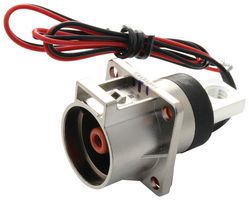 AMPHENOL INDUSTRIAL PL00W-201-10M8 High Power Connector, M8, W Coding, PowerLok 201, Receptacle, 1 kV, 200 A, Panel Mount