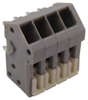 WAGO 218-104 Wire-To-Board Terminal Block, 2.5 mm, 4 Ways, 28 AWG, 20 AWG, 0.5 mm², Clamp
