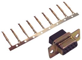 MULTICOMP SPC15462 D Sub Connector, DB9, Standard, Receptacle, 9 Contacts, DE, Crimp