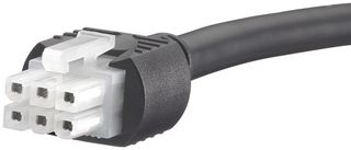 MOLEX 245135-0605 Cable Assembly, OTS, Mini-Fit Jr. Receptacle to Mini-Fit Jr. Receptacle, 6 Ways, 4.2 mm, 2 Row