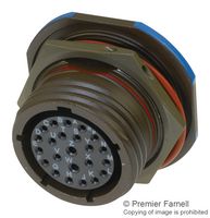 SOURIAU-SUNBANK / EATON D38999/24WD18SN Circular Connector, MIL-DTL-38999 Series III, DS38999/24 Series, Jam Nut Receptacle, 18 Contacts