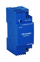 TDK-LAMBDA DRL30-24-1 AC/DC DIN Rail Power Supply (PSU), ITE, 1 Output, 30 W, 24 VDC, 1.25 A