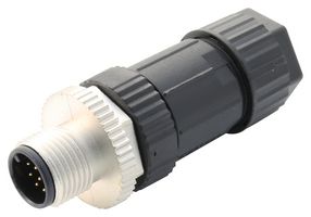AMPHENOL LTW M12A-12BMMA-SL7001 Sensor Connector, 12 Pole, M12, Plug, M Series, M12, Male, 12 Positions, Solder Pin