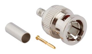 AMPHENOL RF 112955-11 RF / Coaxial Connector, 12G-SDI, BNC Coaxial, Straight Plug, Crimp, 75 ohm