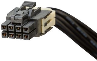 MOLEX 45130-0801 Cable Assembly, Nano-Fit Receptacle to Nano-Fit Receptacle, 8 Ways, 2.5 mm, 2 Row, 150 mm, 5.9 "