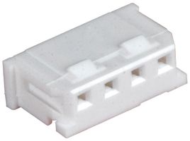 MOLEX 51065-0400 Connector Housing, Natural, Micro-Latch 51065 Series, Receptacle, 4 Ways, 2 mm