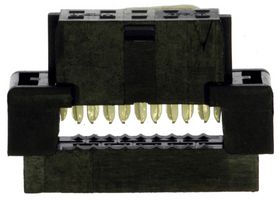 MOLEX 87568-2293 IDC Connector, Black, IDC Receptacle, Female, 2 mm, 2 Row, 22 Contacts, Cable Mount