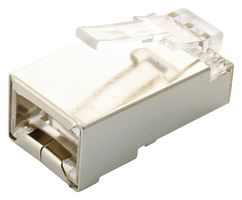 MULTICOMP SPC19835 Modular Connector, RJ45 Plug, 1 x 1 (Port), 8P8C, Cat5, Cable Mount