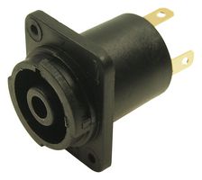 CLIFF ELECTRONIC COMPONENTS FCR2064 High Power Connector, CLIFFCON, Receptacle, 250 VAC, 20 A, Panel Mount, Quick Connect