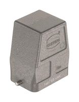 HARTING 09302060801 Heavy Duty Connector, Hood, Aluminium Body, 1 Lever, 6B, Harting Han 6B Inserts & Modules