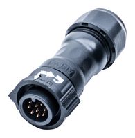 AMPHENOL LTW CD-09BFMA-QL8MP0 Circular Connector, IP68, Standard Circular Connector, X-Lok C Size Series, Cable Mount Receptacle