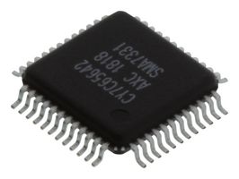 INFINEON CY7C65642-48AXC USB Interface, TetraHub, USB Hub Controller, USB 2.0, 4.75 V, 5.25 V, TQFP, 48 Pins