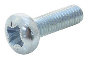 TR FASTENINGS M3.5 12 PRSTMC Z100 Machine Screw, DIN 7985, M3.5, 12 mm, Steel, Zinc, Recessed Pan Head Pozidriv