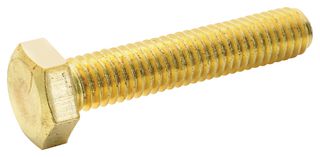 TR FASTENINGS M630HHBRSCS100- Set Screw, DIN 933, M6, 30 mm, Brass, Hex Head