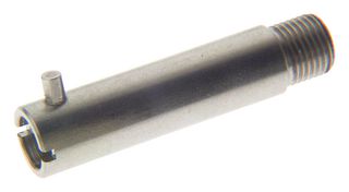 LABFACILITY XF-991-FAR Bayonet Adapter, Thermocouples, 1/8" Thread, 35 mm, Nickel Plated Brass, Single Pin