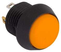 EOZ FL12LO5 Industrial Pushbutton Switch, IP67, FL Series, 12 mm, SPST-NO, Momentary, Round Domed, Orange