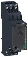 SCHNEIDER ELECTRIC RM22TU21 Phase Monitoring Relay, Harmony RM22 Series, DPDT, 8 A, DIN Rail, Screw, 250 VAC
