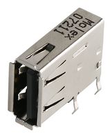 MOLEX 48204-0001.. USB Connector, USB Type A, USB 2.0, Receptacle, 4 Ways, Through Hole Mount, Right Angle