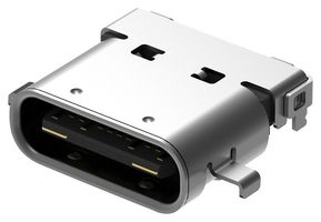 GCT USB4060-30-A USB Connector, USB Type C, USB 3.1, Receptacle, 24 Ways, Surface Mount, Through Hole Mount