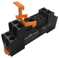MULTICOMP MCSRT08-E + SR20 Relay Socket, DIN Rail, Screw, 8 Pins, 10 A, 300 V, SRT