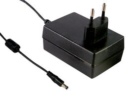 MEAN WELL GSM36E24-P1J AC/DC Power Supply, Medical, 1 Output, 36 W, 24 VDC, 1.5 A