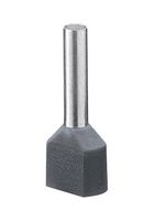 PHOENIX CONTACT 3200807 Wire Ferrule, Twin Wire, 18 AWG, 0.75 mm², 8 mm, Grey, COMBICON