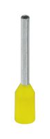 PHOENIX CONTACT 3203037 Wire Ferrule, Single Wire, 22 AWG, 0.25 mm², 8 mm, Yellow, COMBICON