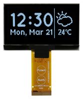 MIDAS DISPLAYS MCOT128064H1V-WM Graphic OLED, 128 x 64 Pixels, White on Black, 3V, I2C, Parallel, SPI, 60.5mm x 37mm, -40 °C