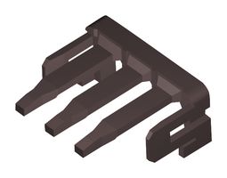 MOLEX 504695-0307 Connector Accessory, 3.3mm Pitch, Brown, 3Pos, Terminal Position Assurance Retainer
