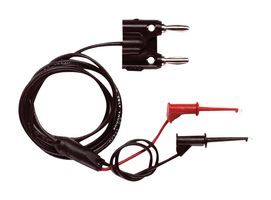 POMONA 4768-K-36. Grabber to Banana Plug Test Lead, Hook Clips x 2, Dual Banana Plug, 36 ", 914 mm, Black, Red
