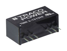 TRACO POWER TMR 3-0521HI Isolated Through Hole DC/DC Converter, ITE, SIP, 2:1, 3 W, 2 Output, 5 V